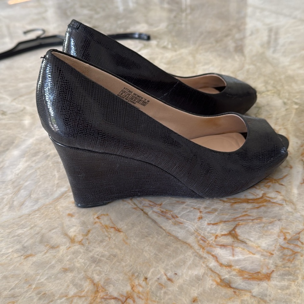 Rockport peep toe wedge navy 8 - Picture 5 of 9
